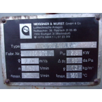 Radiaalventilator, 4 KW 1415 RPM. Gebruikt